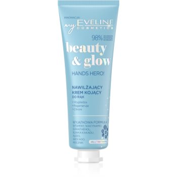 Eveline Cosmetics Beauty & Glow Hands Hero! crema de maini hidratanta cu efect calmant Eveline Cosmetics imagine noua