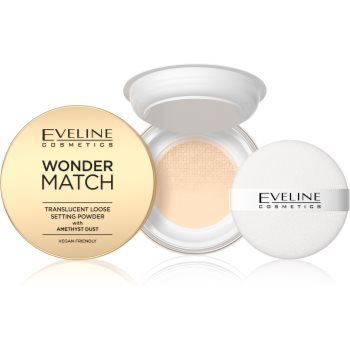 Eveline Cosmetics Wonder Match Pudră transparentă de fixare accesorii imagine noua