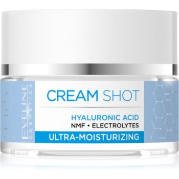 Eveline Cosmetics Cream Shot Hyaluronic Acid cremă intens hidratantă pentru pielea uscata sau foarte uscata