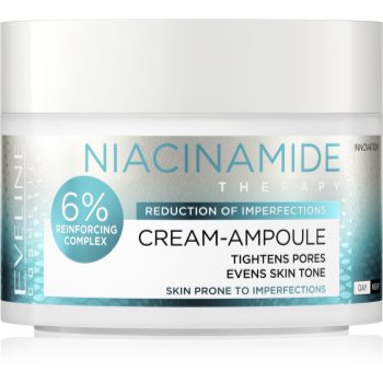 Eveline Cosmetics Cream-Ampoule Niacinamide cremă hidratantă impotriva imperfectiunilor pielii