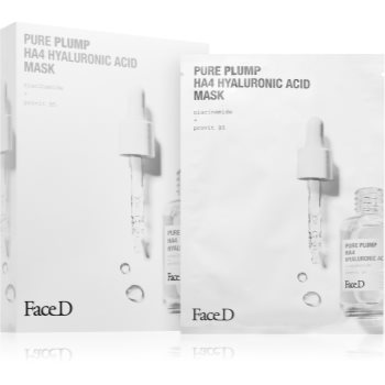 Face D Pure Plump HA4 mască pentru față cu acid hialuronic