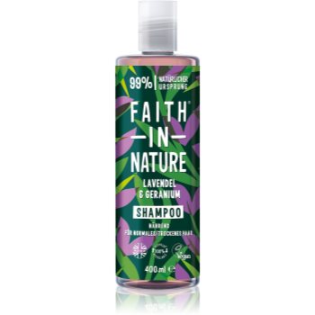 Faith In Nature Lavender & Geranium sampon natural pentru par normal spre uscat