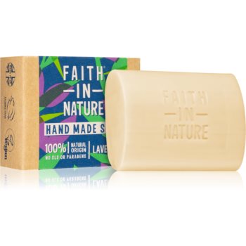 Faith In Nature Hand Made Soap Lavender Sapun natural cu esente de lavanda Faith In Nature Cosmetice și accesorii
