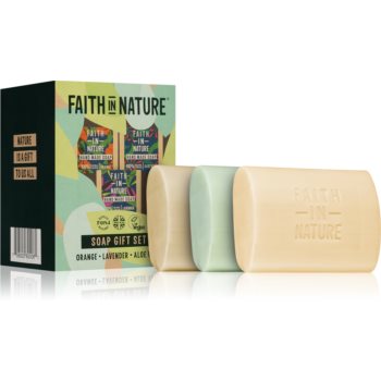 Faith In Nature Soap Gift Set set cadou (pentru maini si corp) Faith in Nature