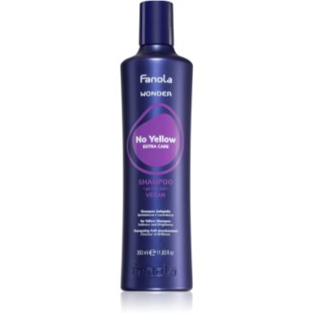 Fanola Wonder No Yellow Extra Care Shampoo șampon pentru neutralizarea tonurilor de galben accesorii imagine noua