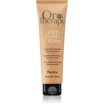 Fanola Oro Therapy Gold Hand Cream crema hidratanta si hranitoare cu aur de 24 de karate