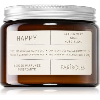 Fariboles green happy lumânare parfumată