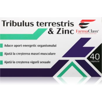 FarmaClass Industry Tribulus terrestris & zinc capsule pentru susținerea potenței și a vitalității