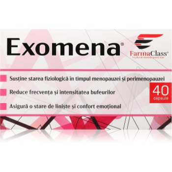 FarmaClass Industry Exomena capsule pentru susținerea unei stări de confort în perioada menopauzei