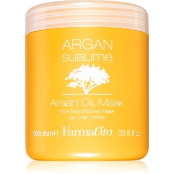 FarmaVita Argan Sublime masca de par cu efect de regenerare si hidratare