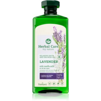 Farmona Herbal Care Lavender gel de dus si baie cu lavanda image9