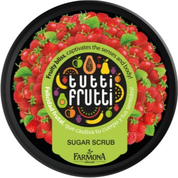 Farmona Tutti Frutti Wild Strawberry peeling corporal cu zahar