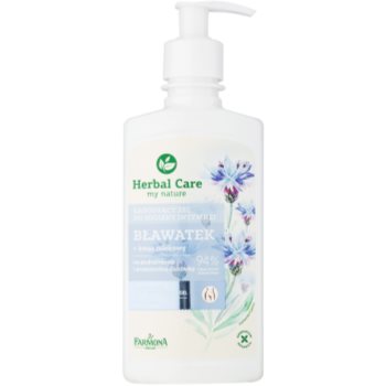 Farmona Herbal Care Cornflower gel calmant pentru igiena intima pentru piele sensibila si iritata Farmona imagine noua