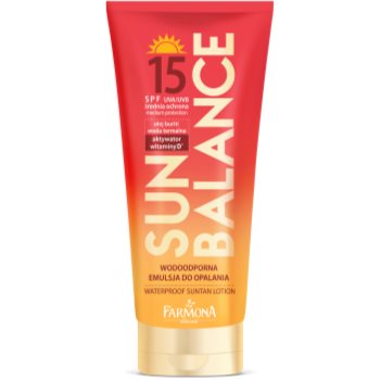 Farmona Sun Balance lapte de corp pentru soare rezistent la apa SPF 15