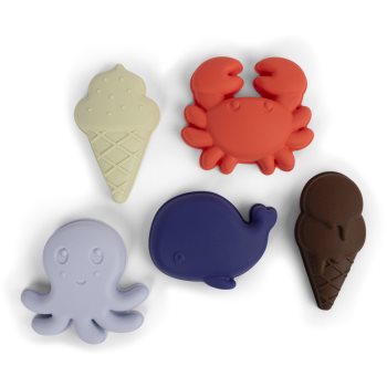 FILIBABBA Silicone Sand Toys Blue Mix jucărie pentru apă