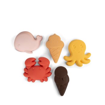 FILIBABBA Silicone Sand Toys Peach Mix jucărie pentru apă