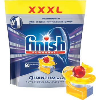 Finish Quantum Max Lemon tablete pentru mașina de spălat vase