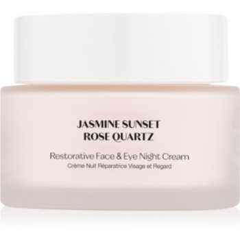 flânerie Jasmine Sunset Rose Quartz crema de noapte regeneranta. pentru față și ochi