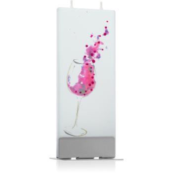 Flatyz greetings glass of wine lumanare