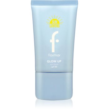 flormar Glow Up Sun Base SPF 50 lotiune pentru bronzat pentru o piele mai luminoasa