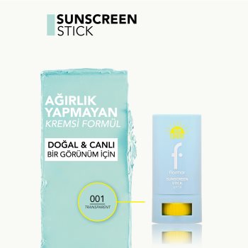flormar Sunscreen Stick SPF 50 stick de protecție solară cu efect de hidratare - 1 | YEO