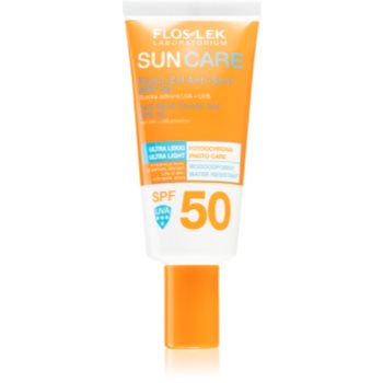 FlosLek Laboratorium Sun Care Derma Anti-Spot crema-gel cu efect de protectie a fetei SPF 50