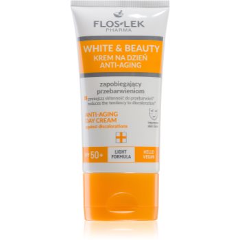 FlosLek Pharma White & Beauty crema de zi impotriva petelor pigmentare SPF 50+