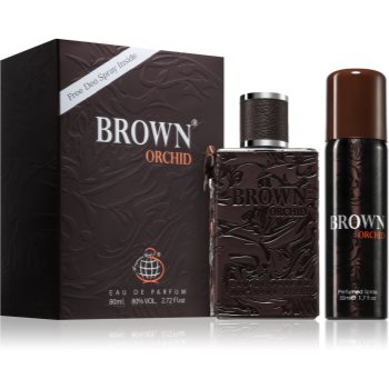 Fragrance World Brown Orchid set cadou pentru bărbați