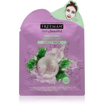 Freeman Feeling Beautiful mască textilă iluminatoare cu extract de alge marine