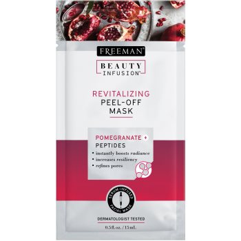 Freeman Beauty Infusion Pomegranate + Peptides masca revitalizanta pentru fata cu efect de peeling