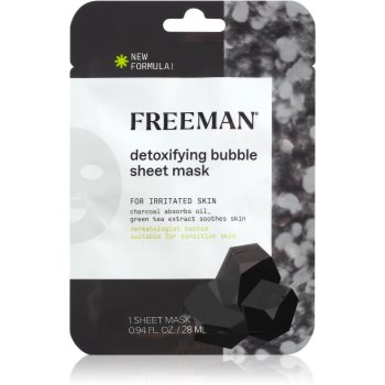 Freeman Essentials Charcoal & Green Tea mască compresă hidratantă pentru ten gras