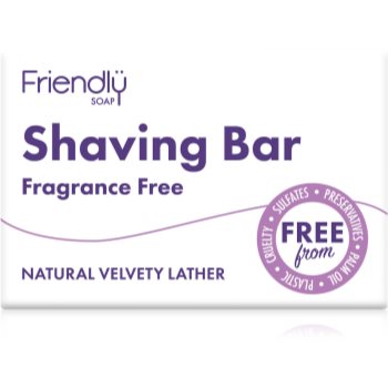 Friendly Soap Shaving Bar Fragrance Free săpun natural pentru ras
