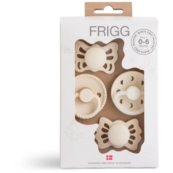 FRIGG Baby\'s First Pacifier​ Moonlight Sailing suzetă Cream