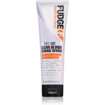 Fudge Everyday Clean Blonde Damage Rewind Conditioner Balsam pentru par normal. pentru parul blond cu suvite