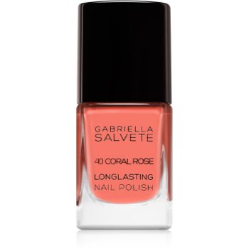 Gabriella Salvete Longlasting Enamel високостійкий лак для нігтів з блиском відтінок 40 Coral Rose 11 мл