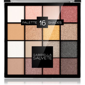 Gabriella Salvete Eyeshadow 16 Shades Palette paletă cu farduri de ochi Gabriella Salvete
