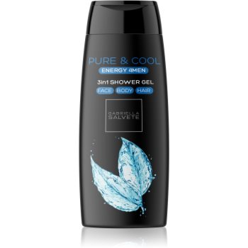 Gabriella Salvete Energy 4Men Pure & Cool gel de dus pentru față, corp și păr pentru barbati