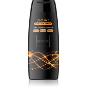 Gabriella salvete energy 4men sport gel de dus pentru față, corp și păr pentru barbati