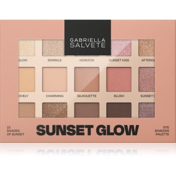Gabriella Salvete Sunset Glow 15 Shades of Sunset paletă cu farduri de ochi
