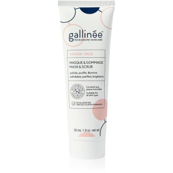 Gallinée SKIN CARE Face Mask & Scrub crema delicata pentru exfoliere