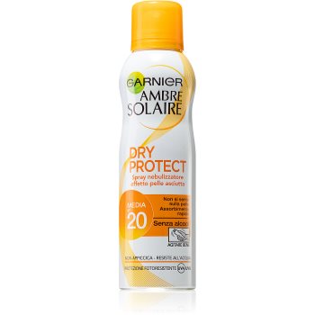 Garnier Ambre Solaire Dry Protect spray pentru bronzat SPF 20