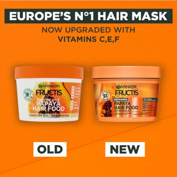 Garnier Fructis Papaya Hair Food mască regeneratoare pentru părul deteriorat - 1 | YEO
