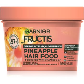 Garnier Fructis Pineapple Hair Food маска для волосся для волосся з посіченими кінчиками 400 мл