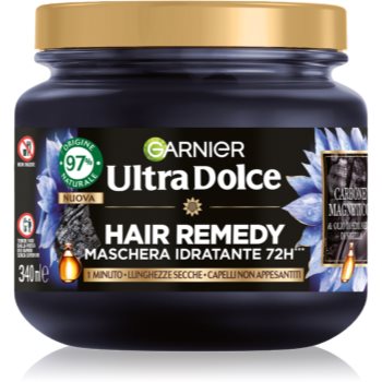 Garnier Ultra Doux Magnetic Charcoal masca hidratanta pentru scalp gras și vârfuri uscate