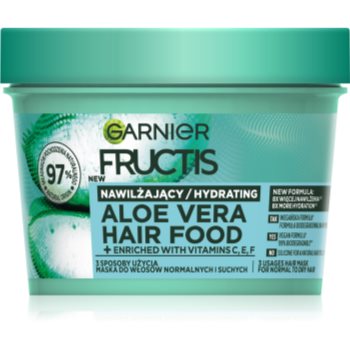 Garnier Fructis Aloe Vera Hair Food зволожуюча маска для нормального та сухого волосся 400 мл