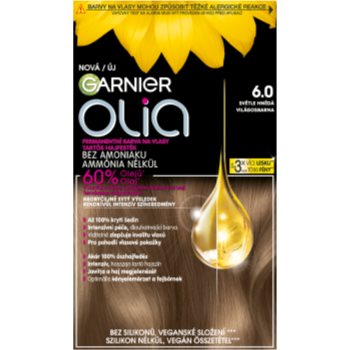 Garnier Olia Big Kit перманентна фарба для волосся відтінок 6.0 Light Brown 1 кс