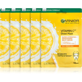 Garnier Skin Naturals Vitamin C masca de celule cu efect lucios si hidratant (cu vitamina C) (cu cel mai bun pret online pe cosmetycsmy.ro
