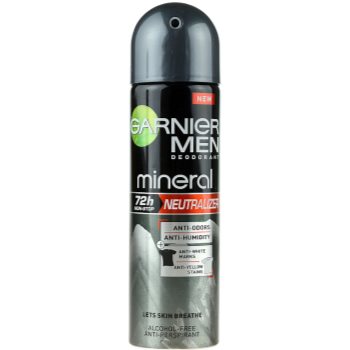 Garnier Men Mineral Neutralizer spray anti-perspirant impotriva petelor albe