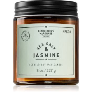 Gentlemen\'s Hardware Sea Salt & Jasmine lumânare parfumată