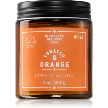 Gentlemen's hardware tobacco & orange lumânare parfumată